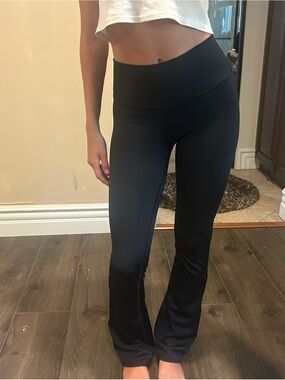 ALO Yoga Black High-Waist Flare Yoga Pants